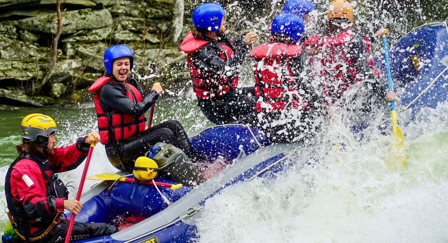 Optioneel raften op de Sjoa rivier